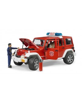 Bruder Jeep Wrangler De Pompier Avec Personnage