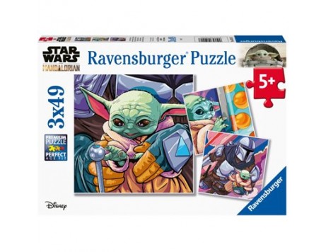 Ravensburger - Casse-tête 3x49mcx Star Wars : Les aventures de grogu