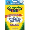 Crayola 12 Marqueurs lavables Couleurs vives