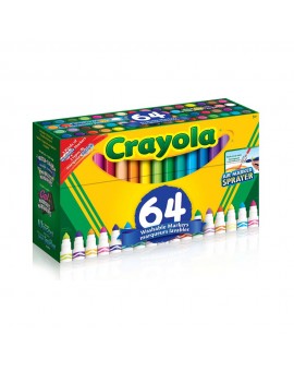 Crayola - 64 Marqueurs Lavables