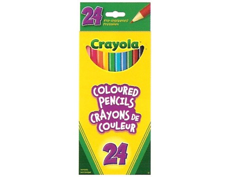 Crayola 24 Crayons à colorier en bois