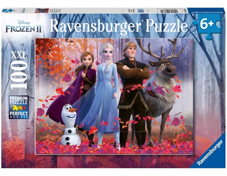 Ravensburger - Casse-tete 100mcx Frozen 2 : Magie de la forêt