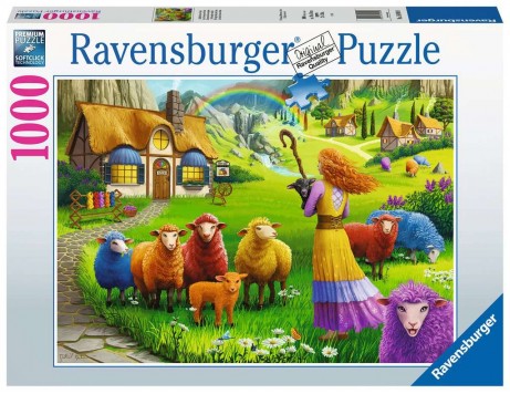 Ravensburger - Casse-tête 1000mcx The Happy Sheep Yarn
