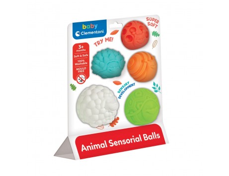 Clementoni - Balles sensorielles animaux