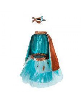 Costume Super-duper Tutu/cape/masque 4-6
