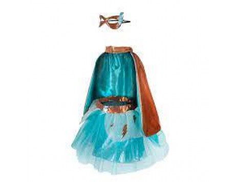 Costume Super-duper Tutu/cape/masque 4-6