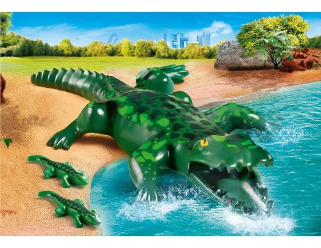 Pm 70358 Alligator Avec Ses Petits