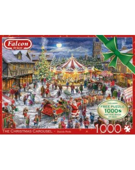 FALCON - Casse-tête 2 X 1000mcx Christmas Caroussel