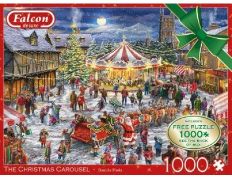 FALCON - Casse-tête 2 X 1000mcx Christmas Caroussel