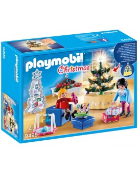 PLAYMOBIL - 9495 Famille Et Salon De Noel