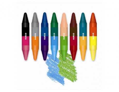 8 crayons double côtés - DJECO