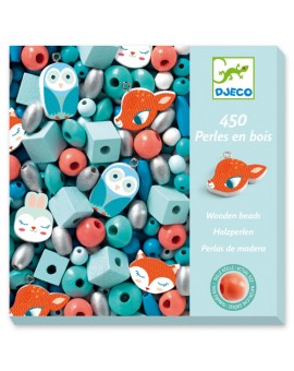 DJECO - Perles en bois (petits animaux)