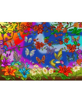 Casse-tête 1000 Pièces - Papillons Et Colibris