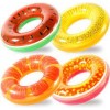 Glitter Fruit Ring Float Asst