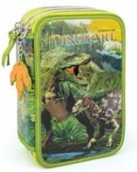 Dinosart Trousse Crayons A 3 Volets